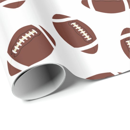 Fun Football sports pattern party wrap Wrapping Paper
