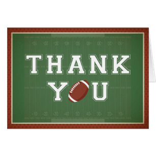 Fun, Football Thank You Cards