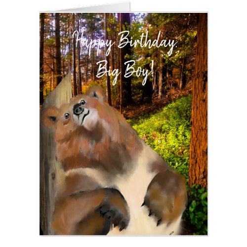 Fun Forest Husband Birthday Giant Card