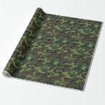 Fun Four Color Woodland Camouflage Wrapping Paper