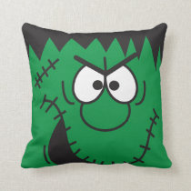 Fun Frankenstein Monster Collection Throw Pillow