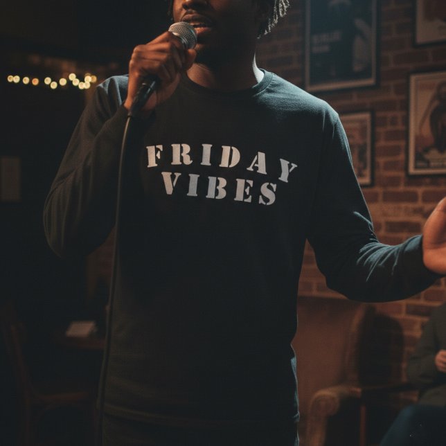 Fun Friday Vibes Word Art T-Shirt (Creator Uploaded)