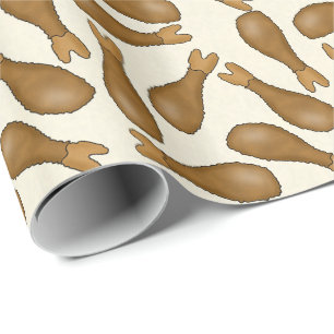 Fun Fried chicken pattern wrapping paper