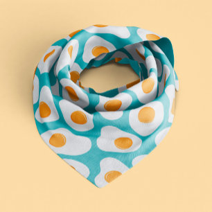 Fun Fried Eggs Pattern Bandana