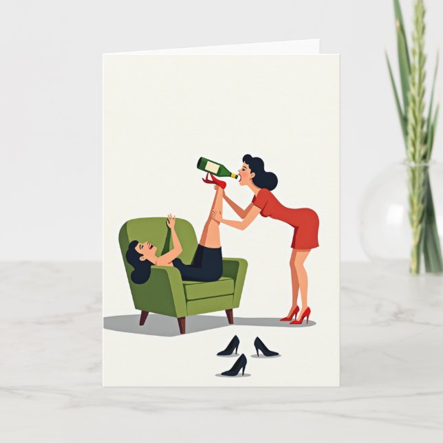 Fun Friends Illustration Card (Front)