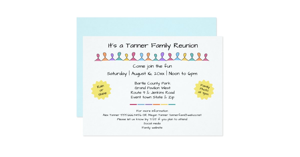 Fun Friends or Family Reunion Party Invitation | Zazzle.com