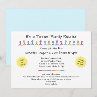 Fun Friends or Family Reunion Party Invitation