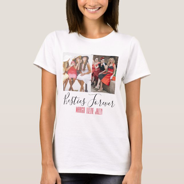 Fun Friendship Customized Photo   T-Shirt (Front)