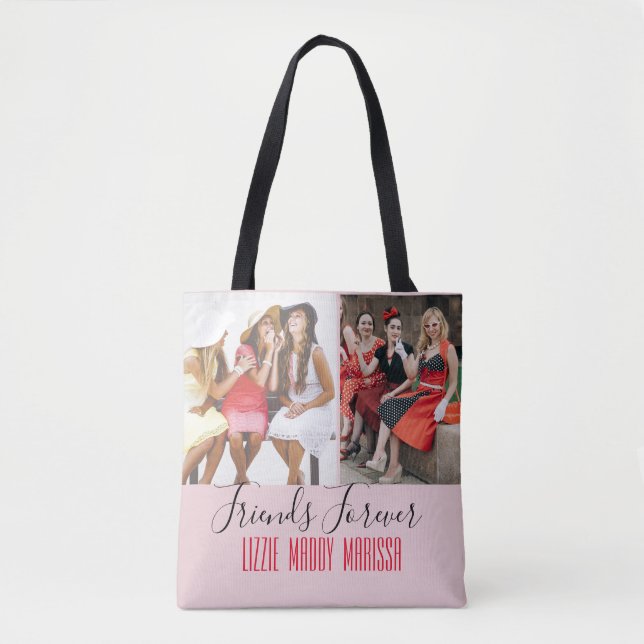 Fun Friendship Customized Photo   Tote Bag (Front)