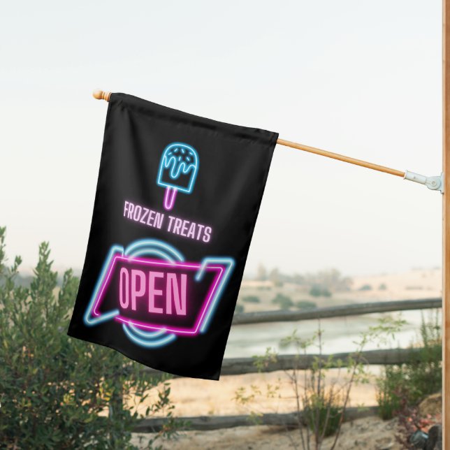 Fun Frozen Treats Neon Open Sign (Insitu (Back))