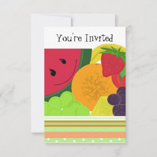 Fun Fruit Party Invitation