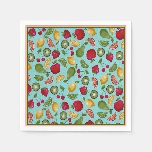 Fun Fruit Pattern Paper Napkins