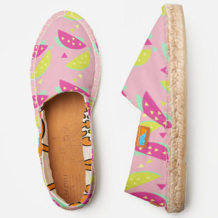 Fun Fruity Lemon and Watermelon Slices Espadrilles