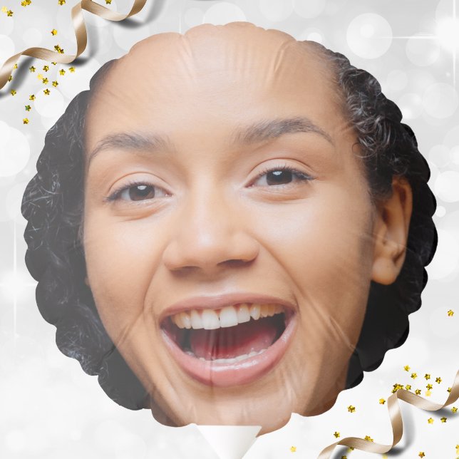Fun Full Face Close Up Selfie Photo Balloon (funny full face close up selfie birthday party balloon)