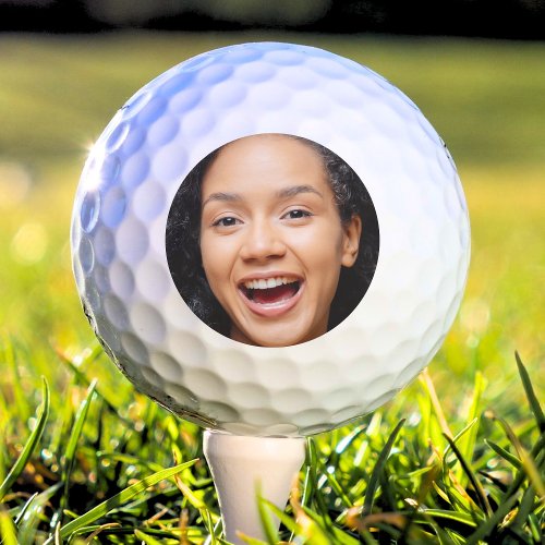 Fun Full Face Close Up Selfie Photo Golf Balls