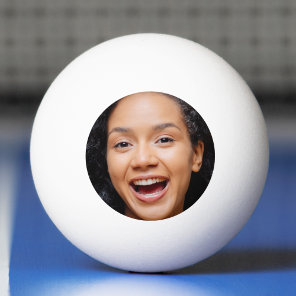 Fun Full Face Close Up Selfie Photo Ping Pong Ball