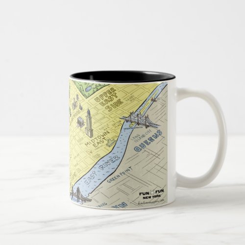 Fun Fun New York City Map Coffee Mug