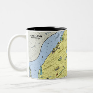 Fun Fun New York City Map Coffee Mug