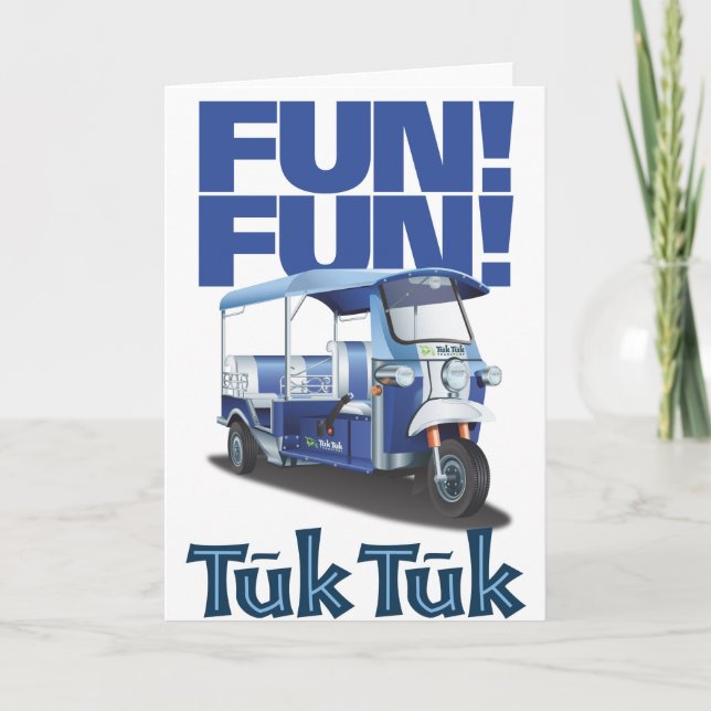FUN FUN Tuk Tuk Card (Front)