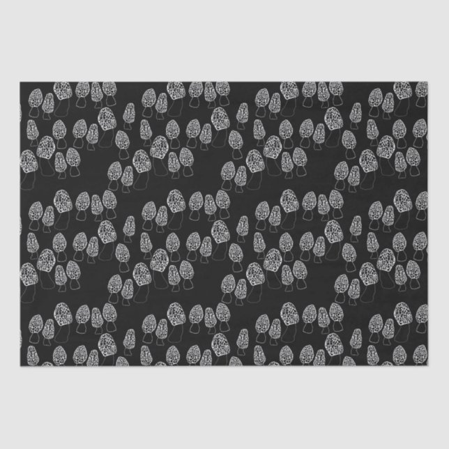 Fun Fungi Morel Mushrooms Pattern Gift   Tissue Paper (Front)