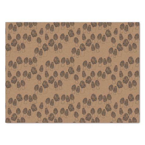 Fun Fungi Morel Mushrooms Pattern Gift Tissue Paper