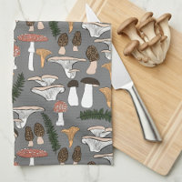 Fun Fungi Mushroom Fern Pattern