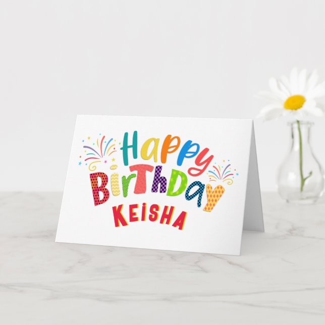 Fun Funky Happy Smile Birthday Greeting Card (Small Plant)