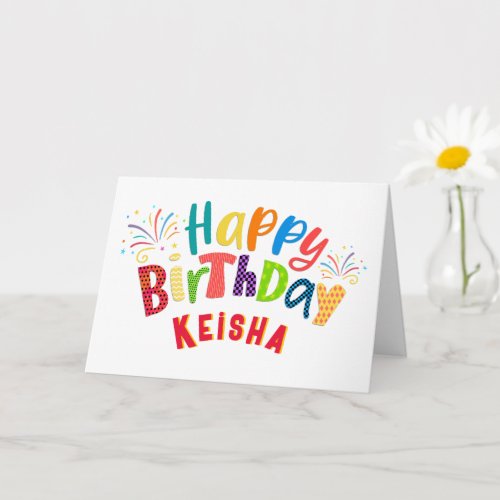 Fun Funky Happy Smile Birthday Greeting Card