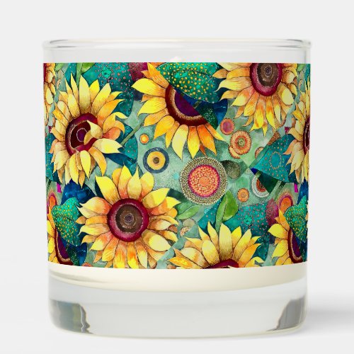 Fun Funky Sunflowers Scented Candle