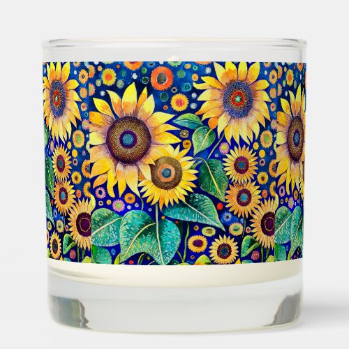 Fun Funky Sunflowers Scented Candle