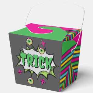 Fun Funky ‘Trick or Treat’ Halloween Pop Favor Box