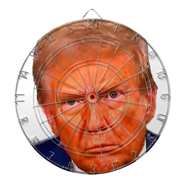 Fun Funny Anti Trump Anti MAGA Republican Evil Dart Board (Front)