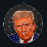 Fun Funny Anti Trump Not the Real President Dart Board<br><div class="desc">Fun Funny Anti Trump Not the Real President Dart Board features Donald Trump's face close up with the bull's eye right between the eyes. This pro Democrat, pro Liberal dartboard makes a fun and funny gift for someone who hates Donald Trump being the president of the United States and doesn't...</div>