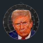 Fun Funny Anti Trump Not the Real President Dart Board<br><div class="desc">Fun Funny Anti Trump Not the Real President Dart Board features Donald Trump's face close up with the bull's eye right between the eyes. This pro Democrat, pro Liberal dartboard makes a fun and funny gift for someone who hates Donald Trump being the president of the United States and doesn't...</div>