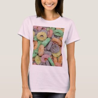 Fun Funny Cereal Food Pattern T-Shirt