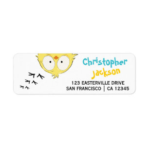 Fun Funny Cute Crazy Chicken Label