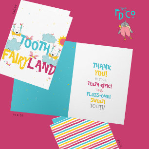 Fun Funny Cute Tooth Fairy Thank You Pun Card