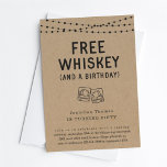 Fun Funny Free Whiskey Birthday Party Invitation<br><div class="desc">Free Whiskey Birthday Party Invitation - A funny invitation for a fun birthday party.</div>