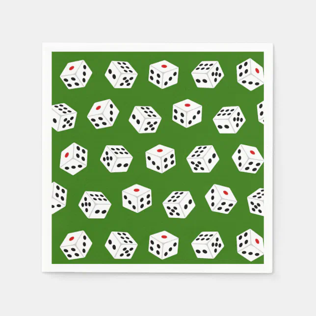 Fun Gambling dice Casino pattern party napkins | Zazzle