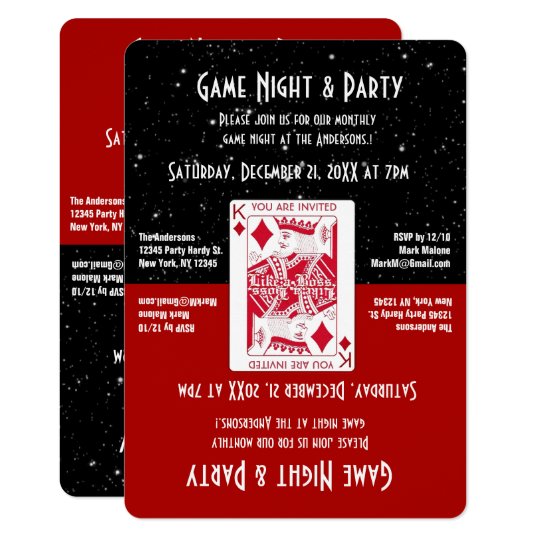 Fun Game Night Invitation Zazzle Com