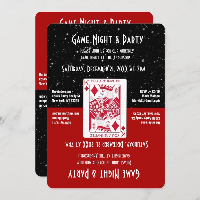 Fun Game Night Invitation