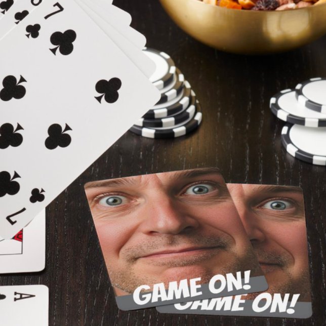 Fun Game On Photo Personalized Poker Playing Cards (Creator Uploaded)