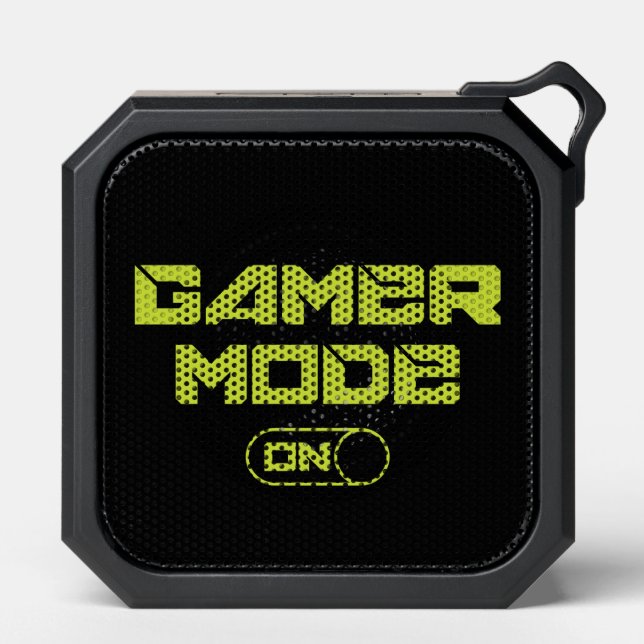 Fun gamer mode word art  bluetooth speaker (Front)