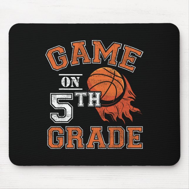 Fun Games On Fifth Grade Basketball First Day Of S Mouse Pad (Front)