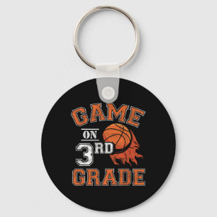 Fun Games On Third Grade Basketball First Day Of S Keychain