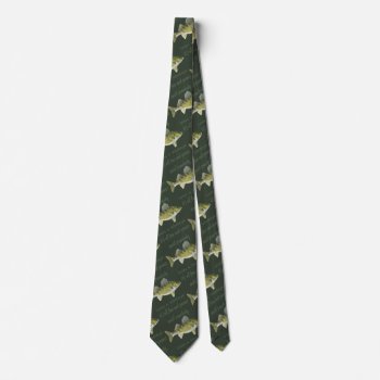 Fun & Games Til Somebody Loses A Walleye Neck Tie by countrymousestudio at Zazzle