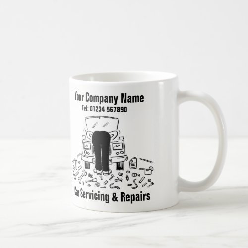 Fun Garage Car Servicing  Repairs Coffee Mug