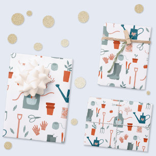 Fun Gardening Wrapping Paper Sheets