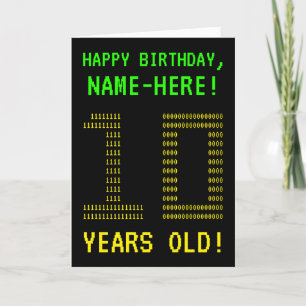 Fun, Geeky, Nerdy "10 YEARS OLD!" Birthday Card