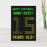 [ Thumbnail: Fun, Geeky, Nerdy "15 Years Old!" Birthday Card ]